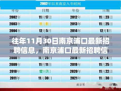 南京浦口最新招聘信息下的职场机遇与挑战深度探讨专场活动回顾与展望
