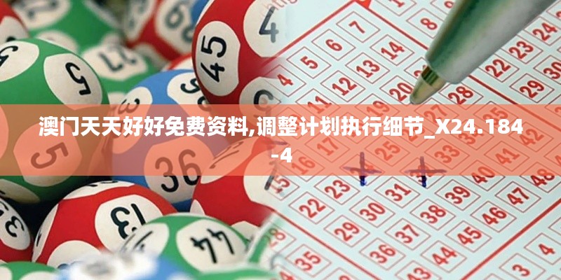 澳门天天好好免费资料,调整计划执行细节_X24.184-4