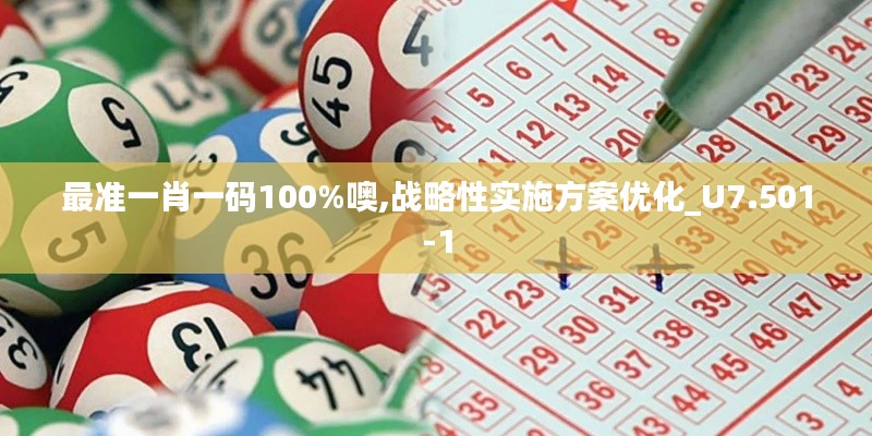 最准一肖一码100%噢,战略性实施方案优化_U7.501-1