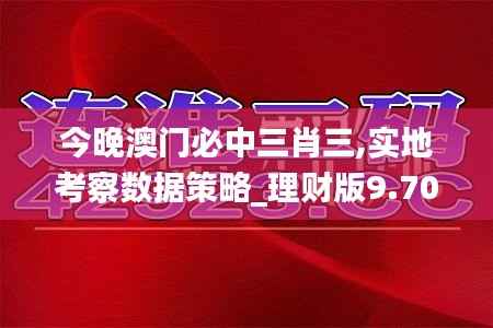 今晚澳门必中三肖三,实地考察数据策略_理财版9.705