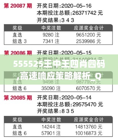 555525王中王四肖四码,高速响应策略解析_Q5.124