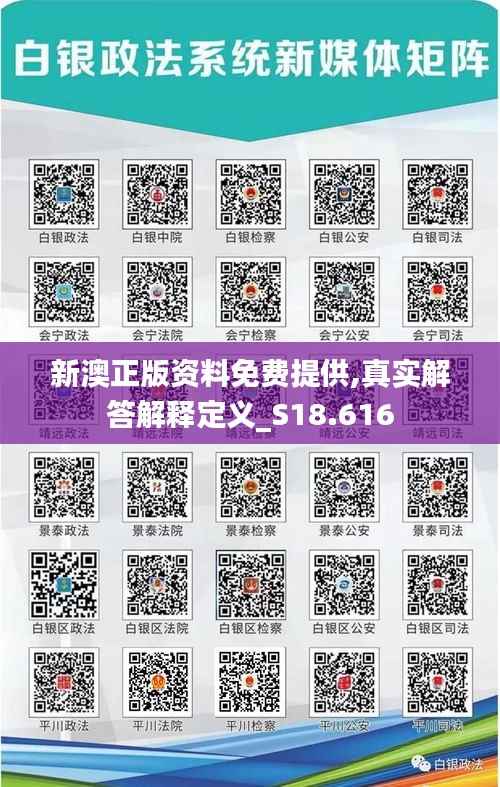 新澳正版资料免费提供,真实解答解释定义_S18.616