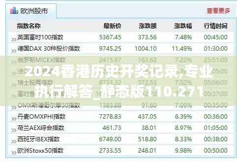 2024香港历史开奖记录,专业执行解答_静态版110.271