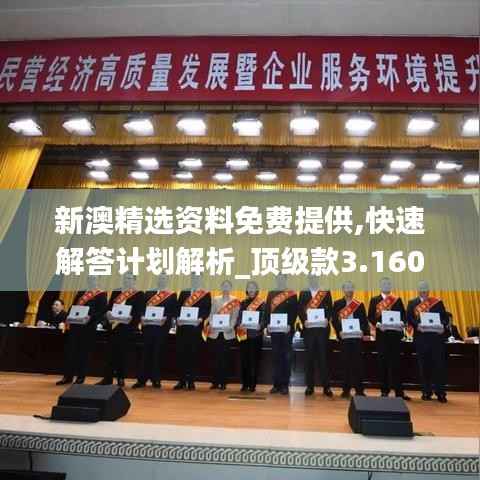 新澳精选资料免费提供,快速解答计划解析_顶级款3.160