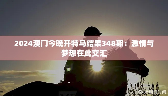 2024澳门今晚开特马结果348期:激情与梦想在此交汇