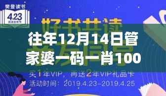往年12月14日管家婆一码一肖100中奖:精彩背后的智慧与策略