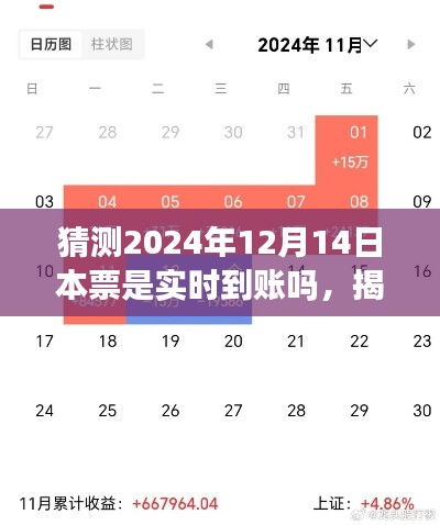 揭秘2024年12月14日本票实时到账预测与解析,到账时间猜测与解析