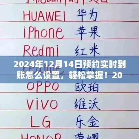 2024年实时到账设置指南,预约转账轻松掌握,不再等待