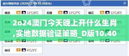 2o24澳门今天晚上开什么生肖,实地数据验证策略_D版10.407