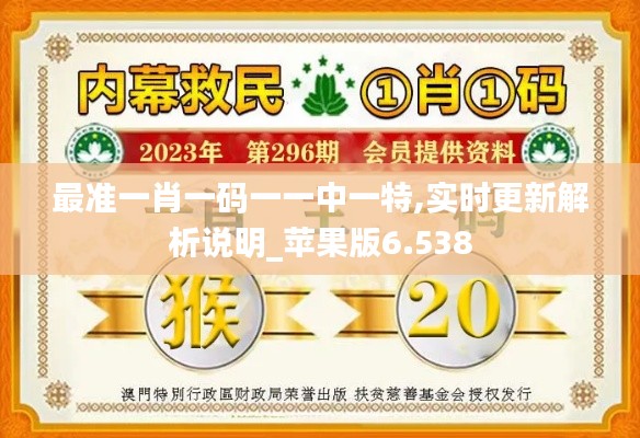 最准一肖一码一一中一特,实时更新解析说明_苹果版6.538