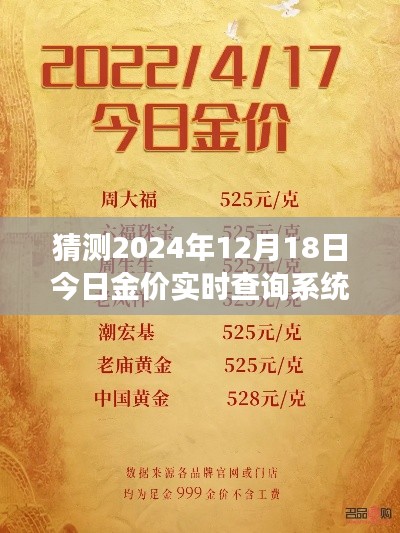 揭秘黄金宝藏,小巷深处黄金价格实时查询系统的小店故事(预测至2024年12月18日)