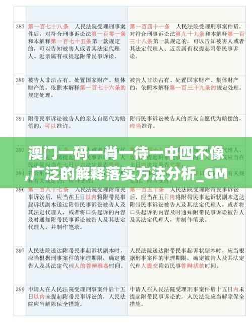 澳门一码一肖一待一中四不像,广泛的解释落实方法分析_GM版9.864