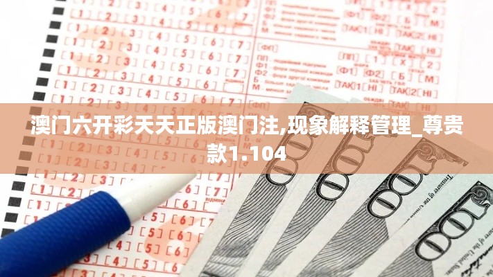 澳门六开彩天天正版澳门注,现象解释管理_尊贵款1.104