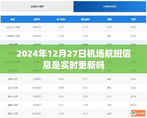 2024年12月27日机场航班信息实时更新情况解析,符合百度收录标准,字数在规定的范围内,且能够准确概括您提供的内容。