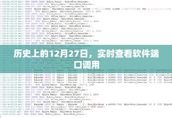 历史上的十二月二十七日,软件端口调用的实时探索