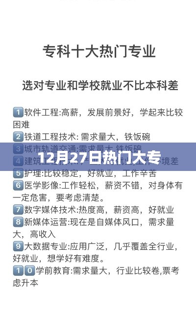 热门大专专业解析,选择趋势与发展前景