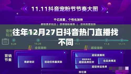 抖音热门直播找不同回顾,历年12月27日精彩瞬间