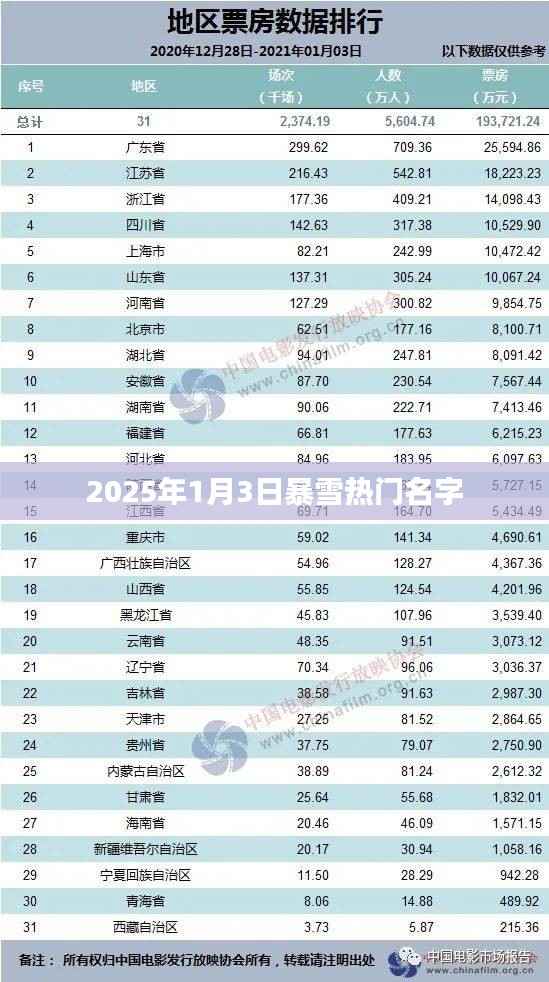 『2025年暴雪日热门名字一览』