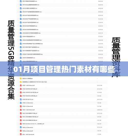 「项目管理热门素材大盘点」最新素材一网打尽