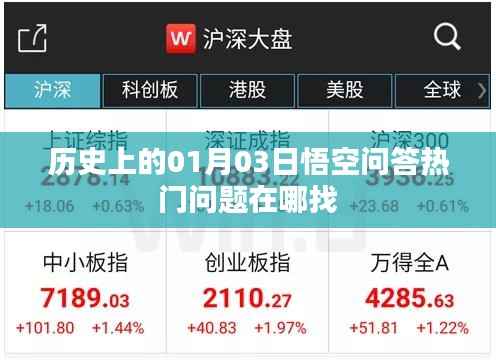 历史热门问答揭秘,如何寻找悟空问答上的01月03日焦点问题?