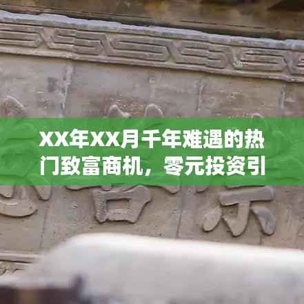 XX年XX月千载难逢致富商机,零投资新潮流来袭