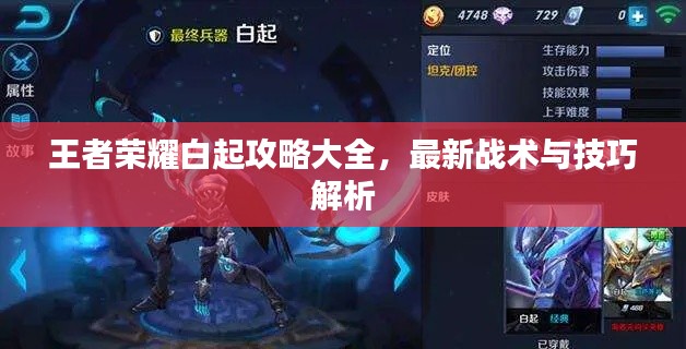 王者荣耀白起攻略大全,最新战术与技巧解析