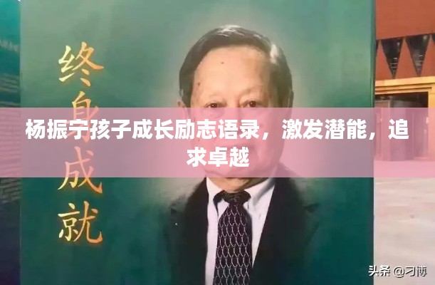 杨振宁孩子成长励志语录,激发潜能,追求卓越