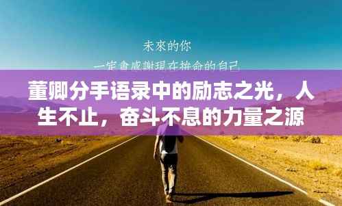 董卿分手语录中的励志之光,人生不止,奋斗不息的力量之源