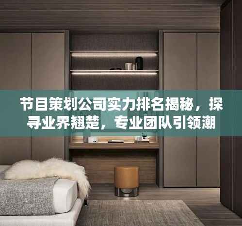 节目策划公司实力排名揭秘,探寻业界翘楚,专业团队引领潮流!