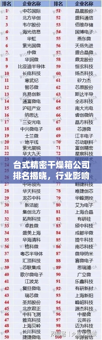 台式精密干燥箱公司排名揭晓,行业影响力榜单及领先企业揭秘!