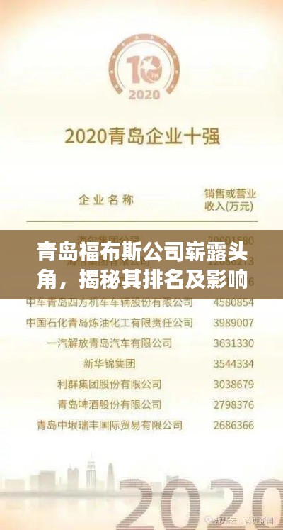青岛福布斯公司崭露头角,揭秘其排名及影响力
