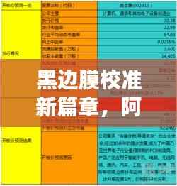 黑边膜校准新篇章,阿阿默最新版本的探讨与应用解析