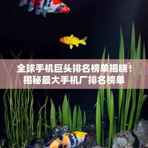 全球手机巨头排名榜单揭晓!揭秘最大手机厂排名榜单