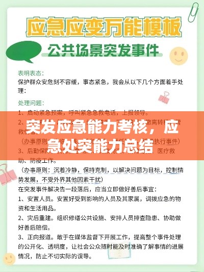 突发应急能力考核,应急处突能力总结