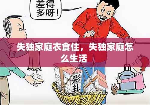 失独家庭衣食住,失独家庭怎么生活