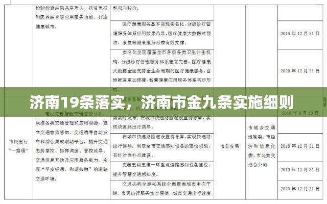 济南19条落实，济南市金九条实施细则 
