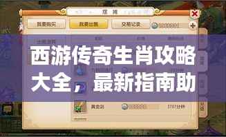 西游传奇生肖攻略大全,最新指南助你轻松通关!